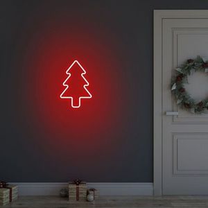 Lampa de perete Christmas Pine, Neon Graph, 21x30x2 cm, rosu imagine
