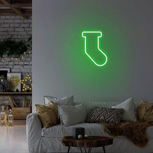 Lampa de perete Socks, Neon Graph, 18x24x2 cm, verde imagine