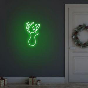 Lampa de perete Deer, Neon Graph, 21x34x2 cm, verde imagine