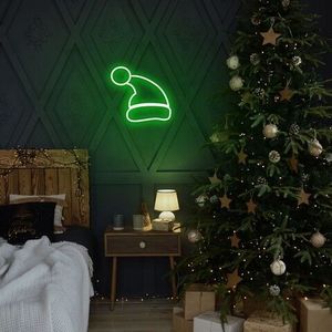 Lampa de perete Santa Claus, Neon Graph, 28x26x2 cm, verde imagine