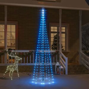 vidaXL Brad de Crăciun pe catarg, 310 LED-uri, albastru, 300 cm imagine