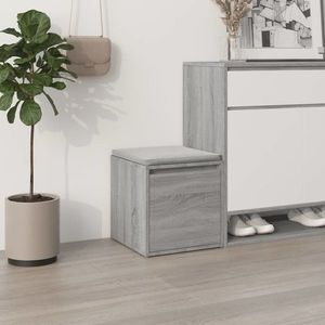 vidaXL Cutie cu sertar, gri sonoma, 40, 5x40x40 cm, lemn compozit imagine