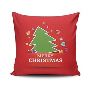 Perna decorativa, Christmas NOELKRLNT-27, 43x43 cm, policoton, multicolor imagine