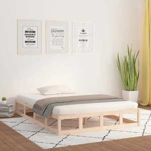 vidaXL Cadru de pat mic dublu, 120x190 cm, lemn masiv imagine