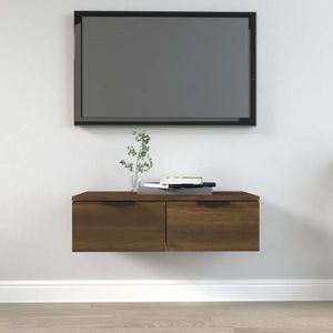 vidaXL Comodă TV de perete, stejar maro, 68x30x20 cm, lemn prelucrat imagine