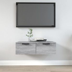 vidaXL Dulap de perete, gri sonoma, 68x30x20 cm, lemn compozit imagine