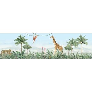 Bordură autocolantă Jungle, 500 x 9, 7 cm imagine