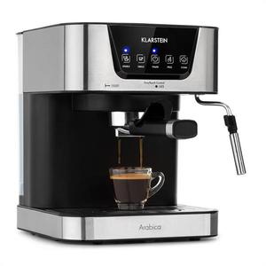 Klarstein Arabica, aparat de cafea espresso, 1050 W, 15 bar, 1, 5 l, panou de control tactil, oțel inoxidabil imagine