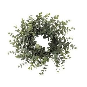 Coronita decorativa Eucalipt verde 38 cm imagine