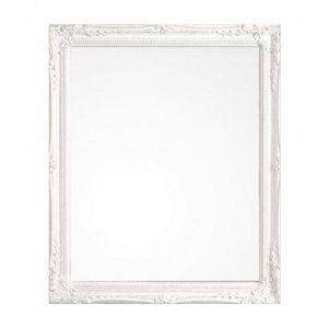 Oglinda decorativa, Miro, Bizzotto, 36x46 cm, lemn de paulownia, alb imagine