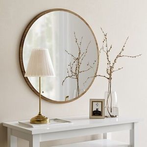 Oglinda decorativa Ayna, Neostill, 60 cm, maro imagine