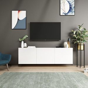 Comoda TV White, Inarch, 150x31x44 cm, alb imagine