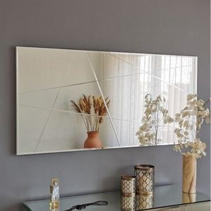 Oglinda decorativa A331Y, Neostill, 130x62 cm, argintiu imagine