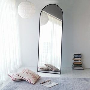 Oglinda decorativa Portal, Neostill, 65x180 cm, negru mat imagine
