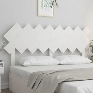 vidaXL Tăblie de pat, alb, 159, 5x3x80, 5 cm, lemn masiv de pin imagine