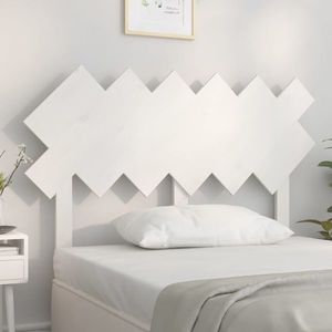 vidaXL Tăblie de pat, alb, 122, 5x3x80, 5 cm, lemn masiv de pin imagine