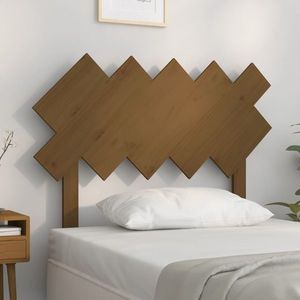 vidaXL Tăblie de pat, maro miere, 104x3x80, 5 cm, lemn masiv de pin imagine