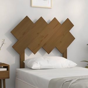 vidaXL Tăblie de pat, maro miere, 92x3x81 cm, lemn masiv de pin imagine