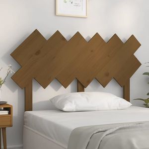 vidaXL Tăblie de pat, maro miere, 122, 5x3x80, 5 cm, lemn masiv de pin imagine
