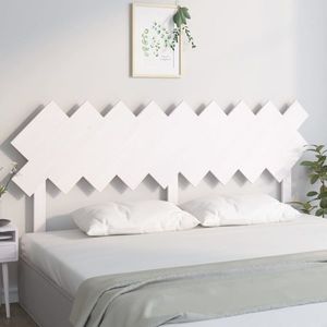 vidaXL Tăblie de pat, alb, 178x3x80, 5 cm, lemn masiv de pin imagine