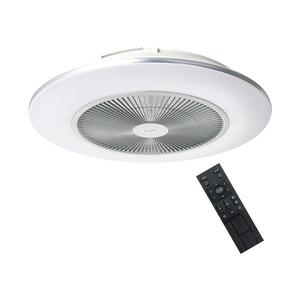 Plafonieră LED dimabilă cu lator ARIA LED/38W/230V argintiu + telecomandă imagine
