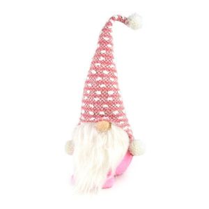 Decorațiune textilă de Crăciun Spiriduș Pinky, 35 cm, imagine