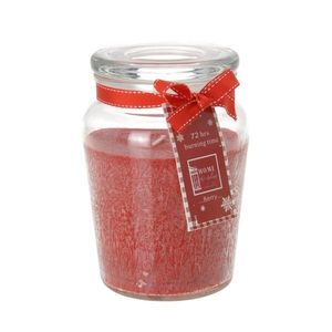 Lumânare aromată Morlais, în borcan, roşu, 14, 5 cm imagine