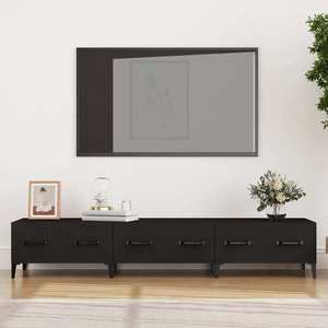 vidaXL Comodă TV, negru, 150x34, 5x30 cm, lemn prelucrat imagine
