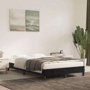 vidaXL Cadru de pat, negru, 120x200 cm, catifea imagine