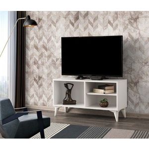 Comoda TV Zisino, Kalune Design, 100x35x54 cm, alb imagine