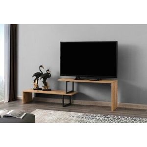 Comoda TV Ovit, Kalune Design, 120x35x45 cm, maro imagine