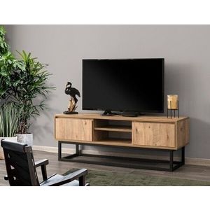 Comoda TV Belinda 140, Kalune Design, 140x40x50 cm, maro imagine
