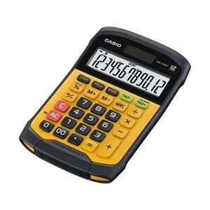 Calculator impermeabil de birou 1xCR2032 IP54 negru/portocaliu Casio imagine