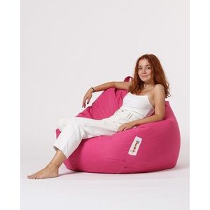 Fotoliu puf, Bean Bag, Ferndale Premium XXL, 115 x 130 cm, poliester impermeabil, roz imagine