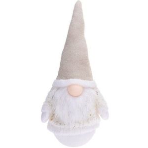 Decoratiune luminoasa Gnome w simple hat, 17x13x43 cm, poliester, roz imagine