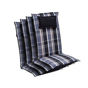 Blumfeldt Elbe, pernă, pernă pentru fotoliu, spătar înalt, pernă scaun de grădină, Dralon, 50 × 120 × 8 cm, 4 x pernă imagine