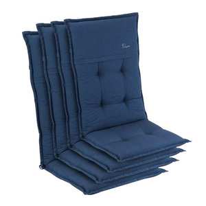 Blumfeldt Coburg, pernă, pernă pentru fotoliu, spătar înalt, pernă scaun de grădină, poliester, 53 × 117 × 9 cm, 4 × pernă imagine