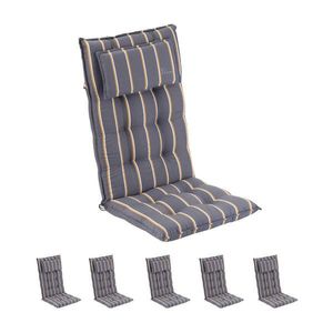Blumfeldt Sylt, pernă tapițată, pernă pentru scaun, spătar mai înat, poliester, 50 × 120 × 9 cm, 6 × covoraș imagine