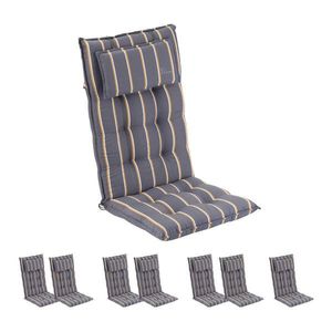 Blumfeldt Sylt, pernă tapițată, pernă pentru scaun, spătar mai înat, poliester, 50 × 120 × 9 cm, 8 × covoraș imagine
