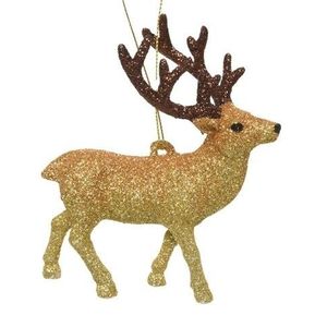 Glob Deer looking right, Decoris, 9.7x5x11.8 cm, plastic, multicolor imagine