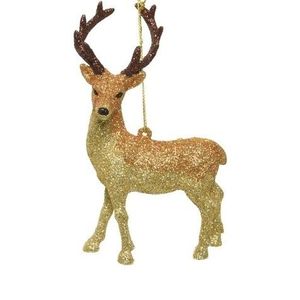 Glob Deer looking left, Decoris, 9.7x5x11.8 cm, plastic, multicolor imagine