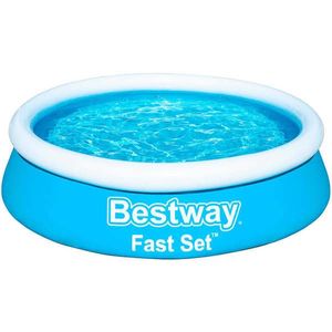 Bestway Piscina gonflabilă Fast Set, albastru, 183x51 cm, rotundă imagine