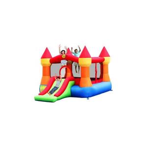Spatiu de joaca gonflabil Castel cu tobogan, Happy Hop imagine