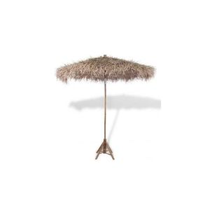Umbrelă din bambus cu umbrar din frunze de bananier, 210 cm imagine