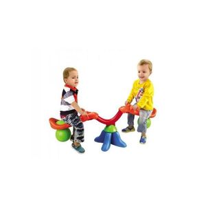 Balansoar de interior sau exterior din plastic cu doua locuri pentru copii imagine