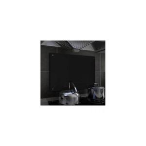 Panou antistropi bucatarie, negru, 70x50 cm, sticla securizata imagine