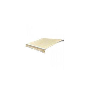 Copertina pliabila, actionare manuala, 300 cm, galben/alb imagine