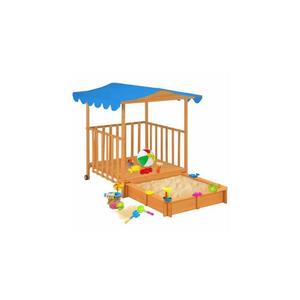 Casuta de joaca pentru copii cu spatiu pentru nisip imagine