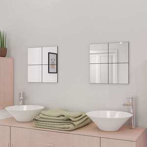 vidaXL Plăci de oglindă fără ramă, 16 buc., 20, 5 cm, sticlă imagine