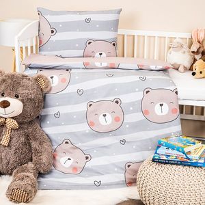 Lenjerie de pat copii, din bumbac, 4Home Little bear, 100 x 135 cm, 40 x 60 cm imagine